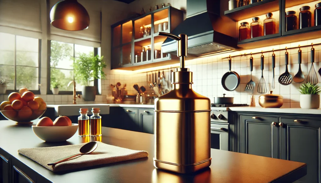 kitchen oil dispenser bronz